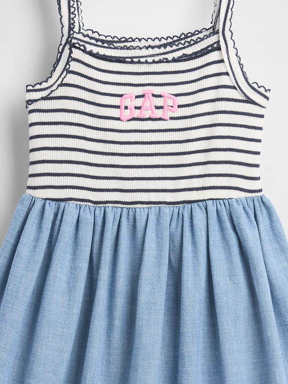 Baby & Toddler Mixed Media Apron Dress