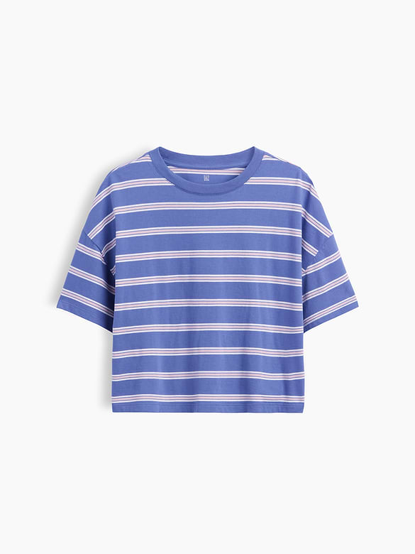 Kids Oversized Boxy Stripe T-Shirt