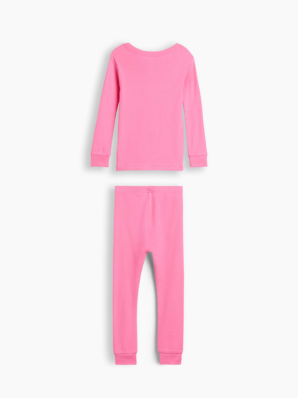 Baby & Toddler Organic Brushed Cotton Glow-In-The-Dark Skeleton PJ Set