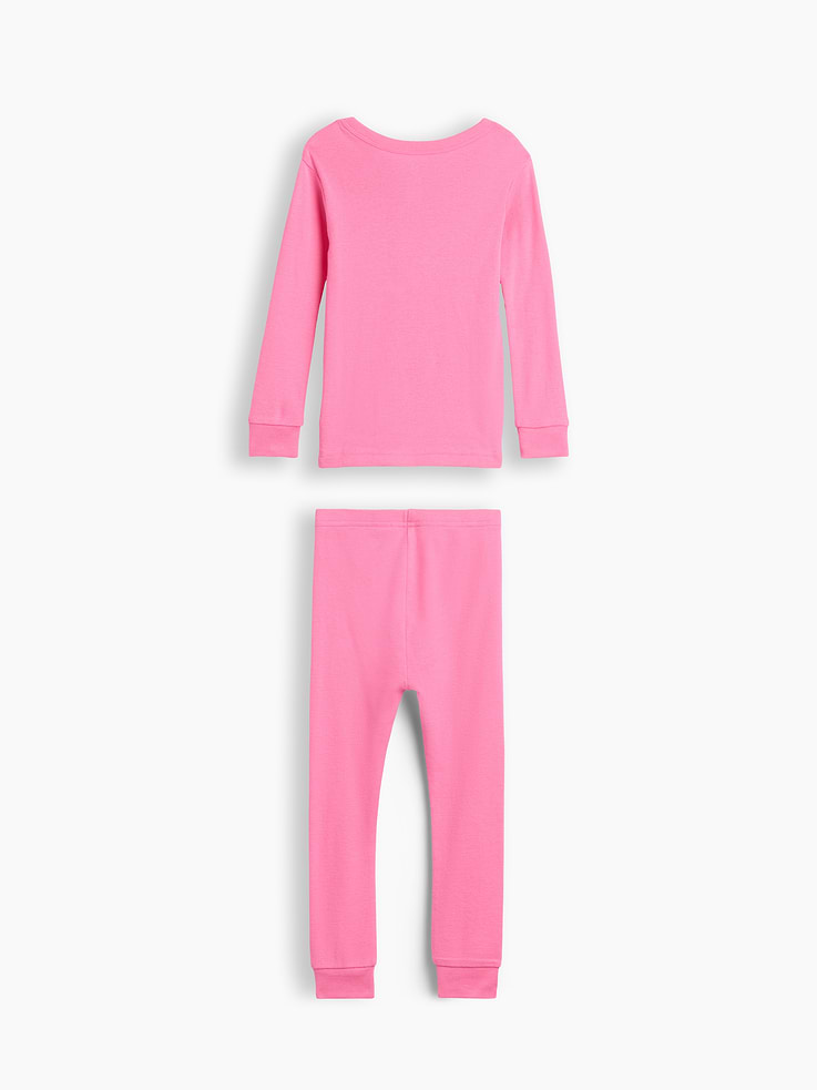 Image number 2 showing, Baby & Toddler Organic Brushed Cotton Glow-In-The-Dark Skeleton PJ Set