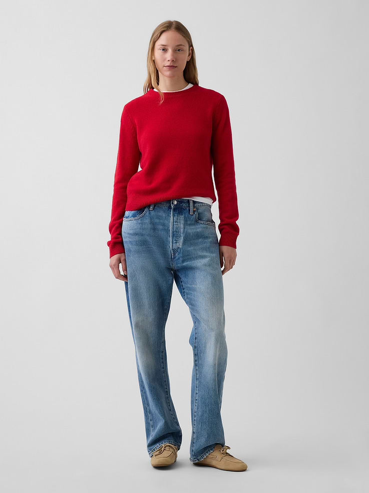 Image number 2 showing, CashSoft Crewneck Sweater