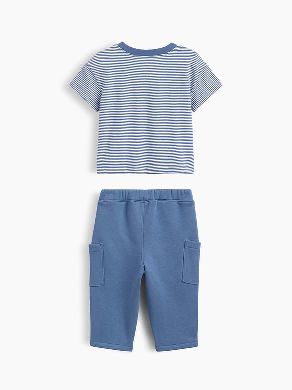Baby Brannan Bear Cargo Outfit Set