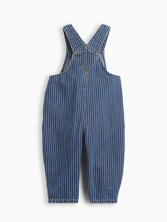 Baby Denim Stripe Brannan Bear Overalls
