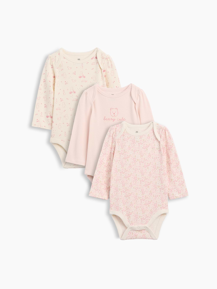 Image number 1 showing, Baby First Favorites Organic Cotton Bodysuit (3-Pack)