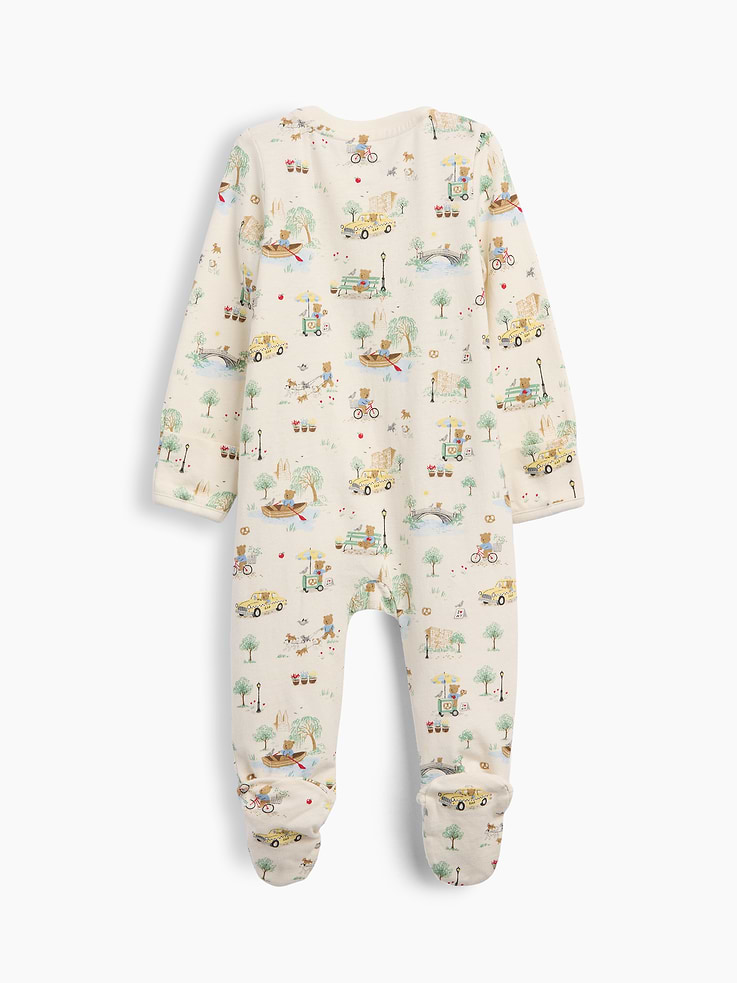 Image number 2 showing, Baby Organic Cotton Print Footed One-Piece