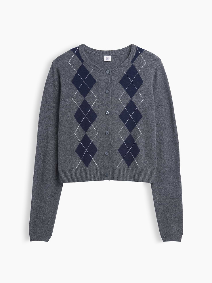 Image number 5 showing, CashSoft Crewneck Cardigan