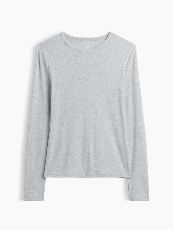 Modern Ribbed Crewneck T-Shirt