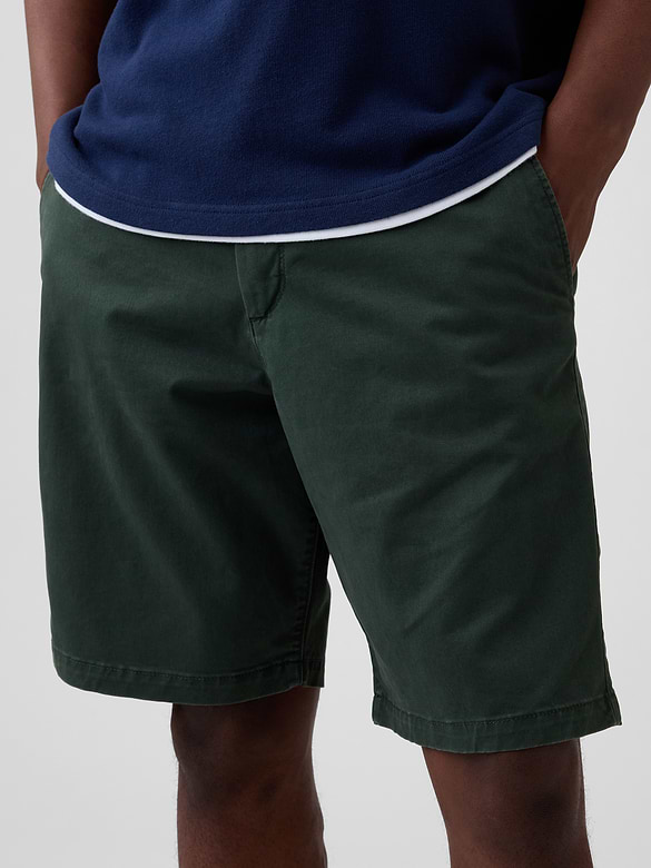 9" Essential Khaki Shorts