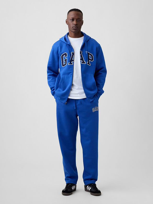 Relaxed Gap Logo Zip Hoodie
