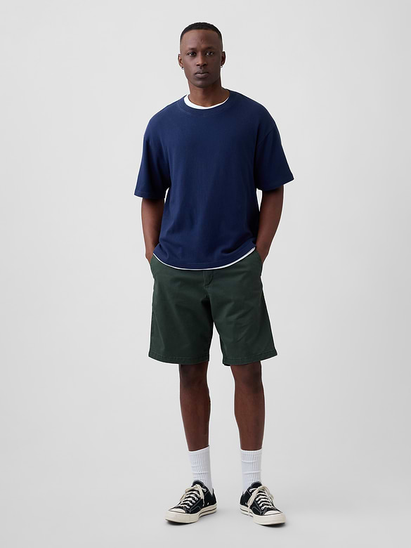 9" Essential Khaki Shorts