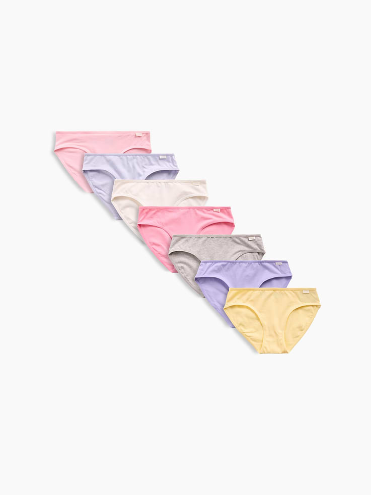 Image number 1 showing, Kids Bikini Briefs (7-Pack)