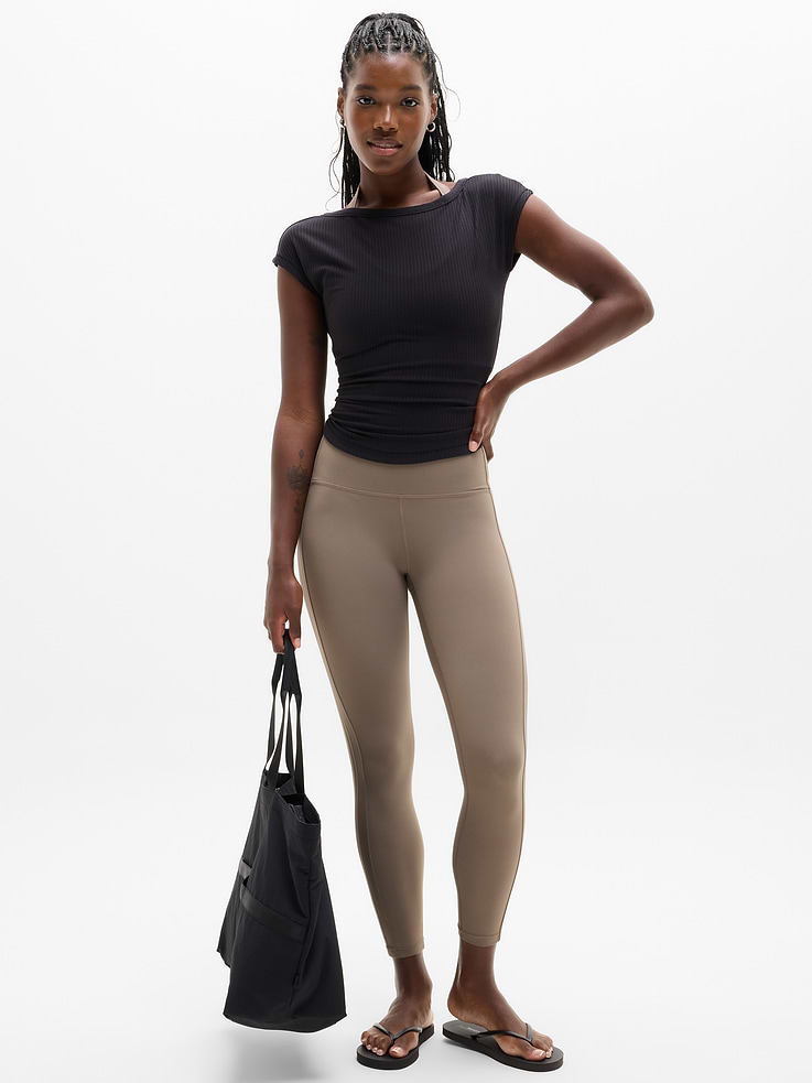 Image number 1 showing, Salutation Pintuck High Rise 7/8 Legging