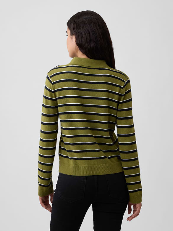 CashSoft Relaxed Polo Sweater
