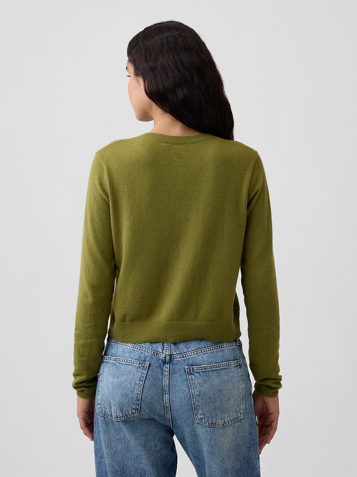 Image number 2 showing, CashSoft Crewneck Cardigan