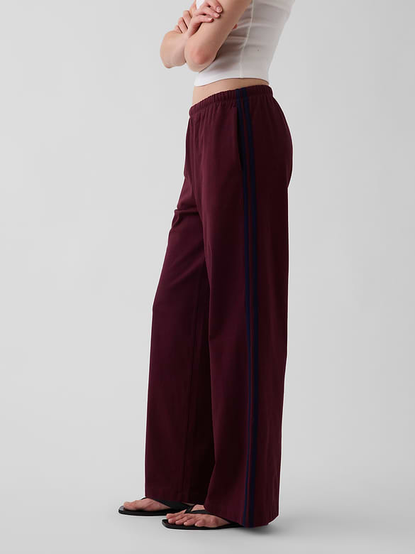 Knit Relaxed Track Pants