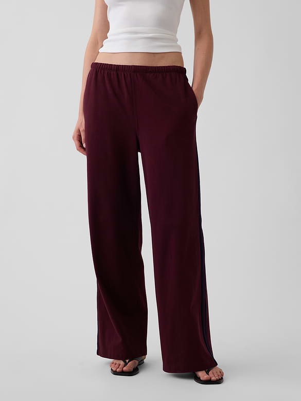 Knit Relaxed Track Pants