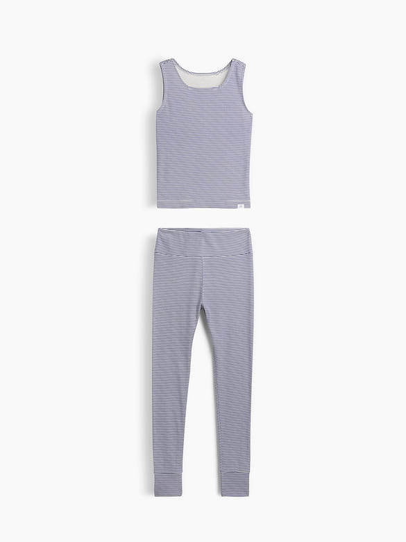 Kids Organic Brushed Cotton Tank & Leggings PJ Set