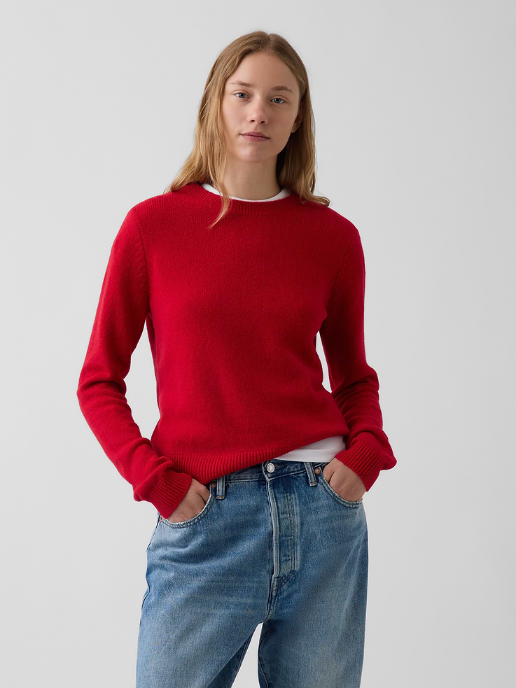 Image number 1 showing, CashSoft Crewneck Sweater