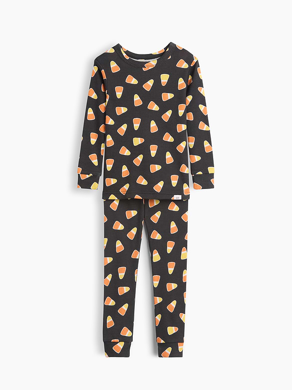 Baby & Toddler Organic Brushed Cotton Candy Corn PJ Set