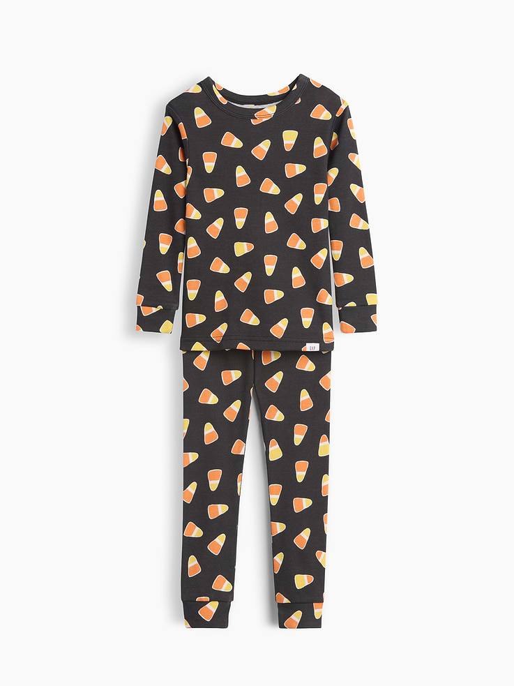 Image number 1 showing, Baby & Toddler Organic Brushed Cotton Candy Corn PJ Set