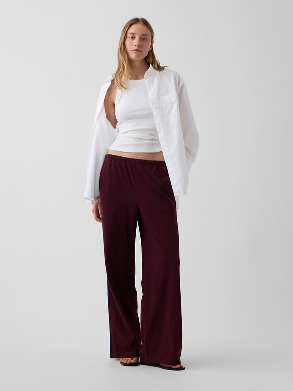Knit Relaxed Track Pants