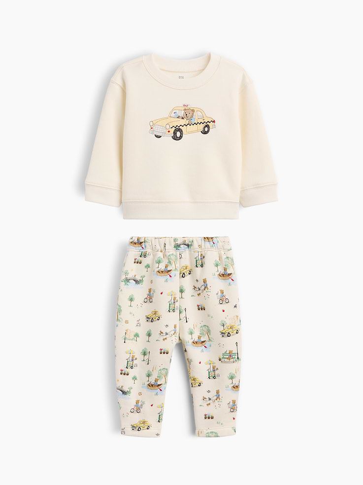 Image number 1 showing, Baby VintageSoft Brannan Bear Sweat Set