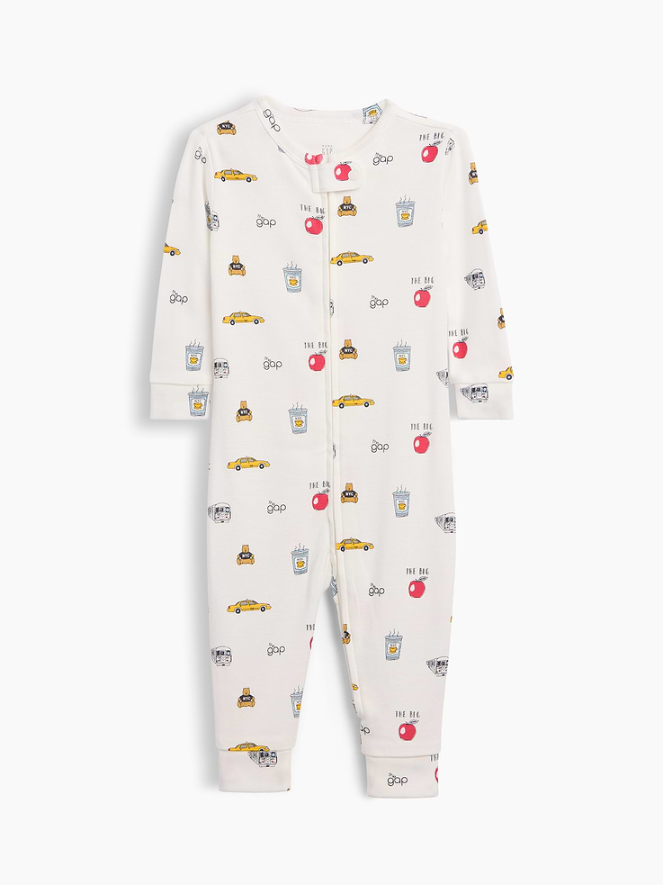 Image number 1 showing, Baby & Toddler Organic Cotton Print One-Piece