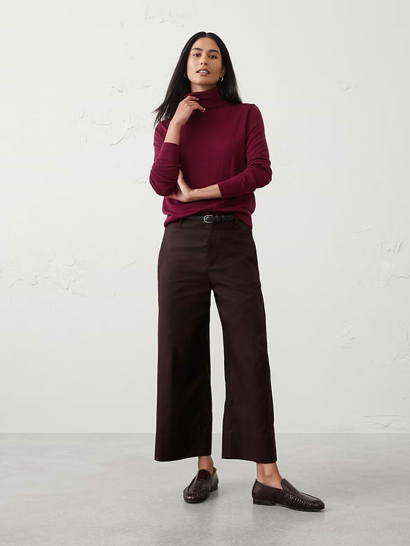 Merino Wool Turtle-Neck Sweater