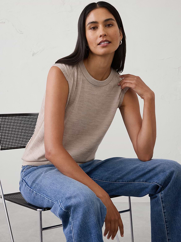 Merino Wool Shell Sweater