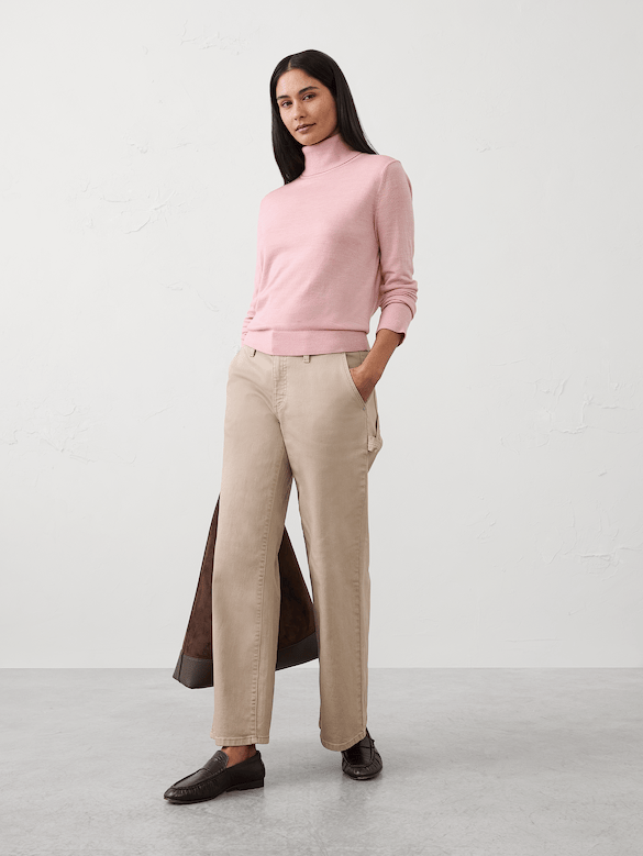 Merino Wool Turtle-Neck Sweater