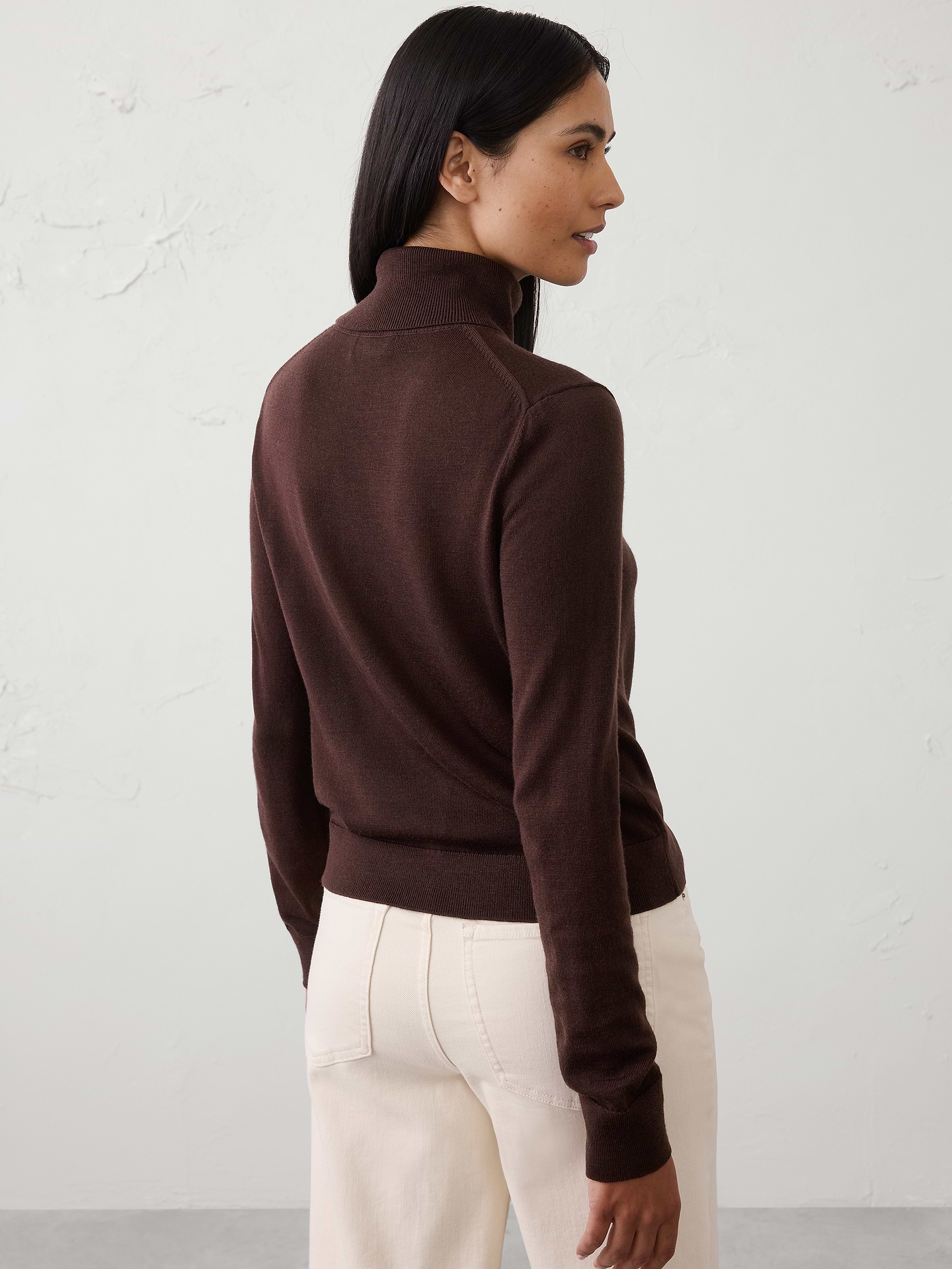 Image 2 of 4, Merino Wool Turtleneck Sweater