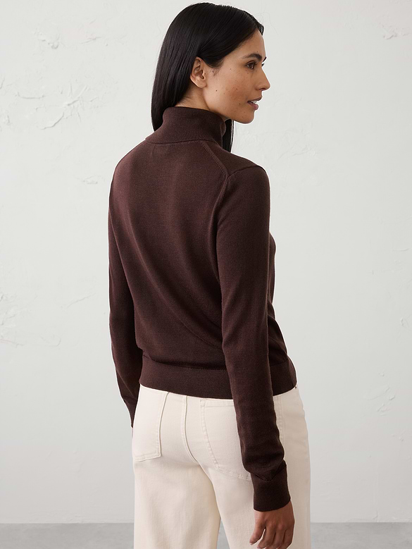 Merino Wool Turtle-Neck Sweater