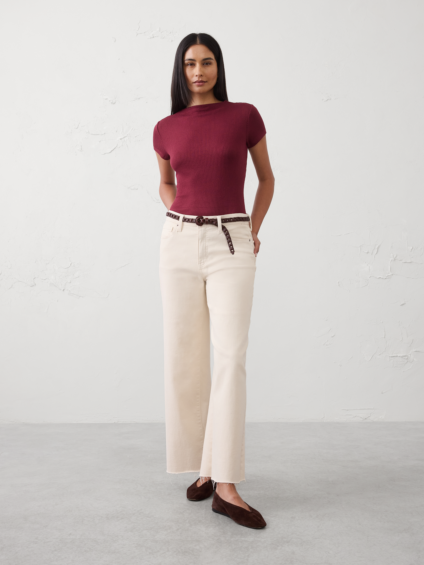 Image number 1 showing, Soft Luxe Ribbed T-Shirt
