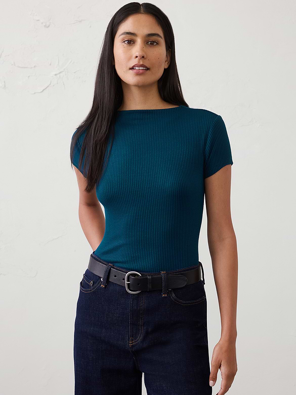 Soft Luxe Ribbed T-Shirt