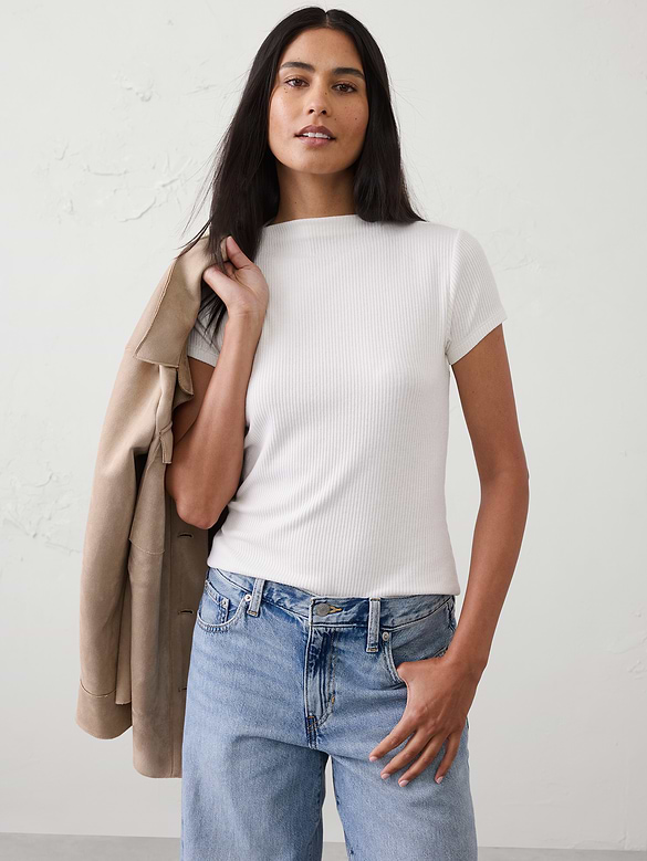 Soft Luxe Ribbed T-Shirt