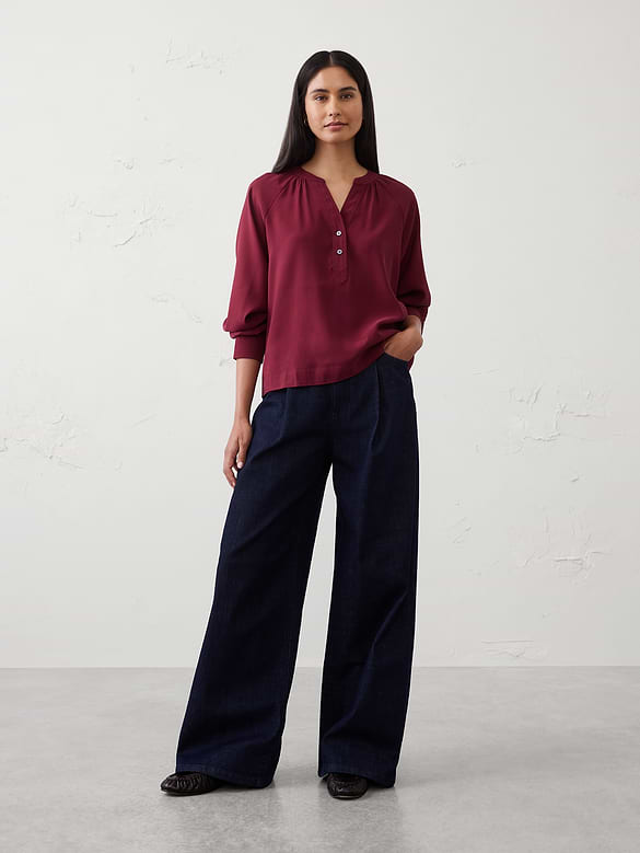 Trapunto Stitch Blouse