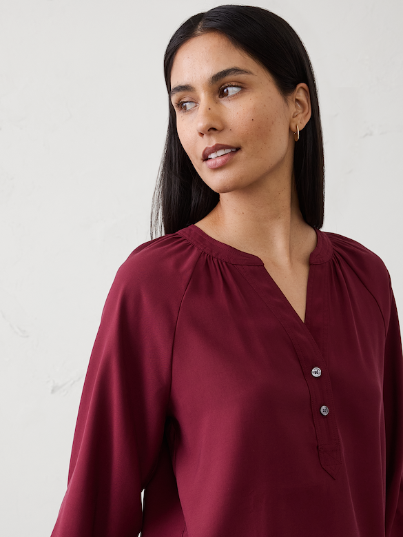 Trapunto Stitch Blouse