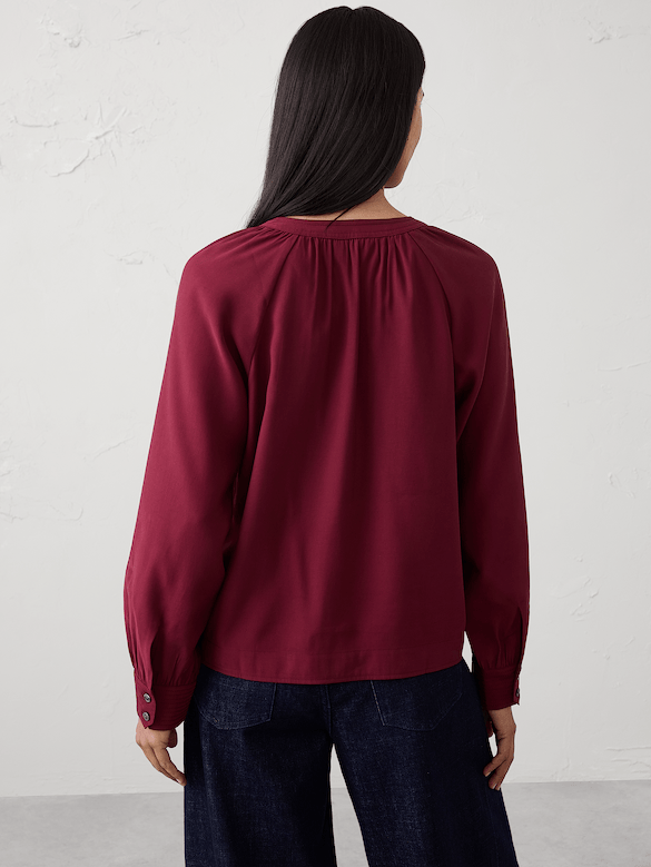 Trapunto Stitch Blouse
