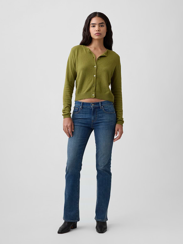 Mid Rise Boot Jeans