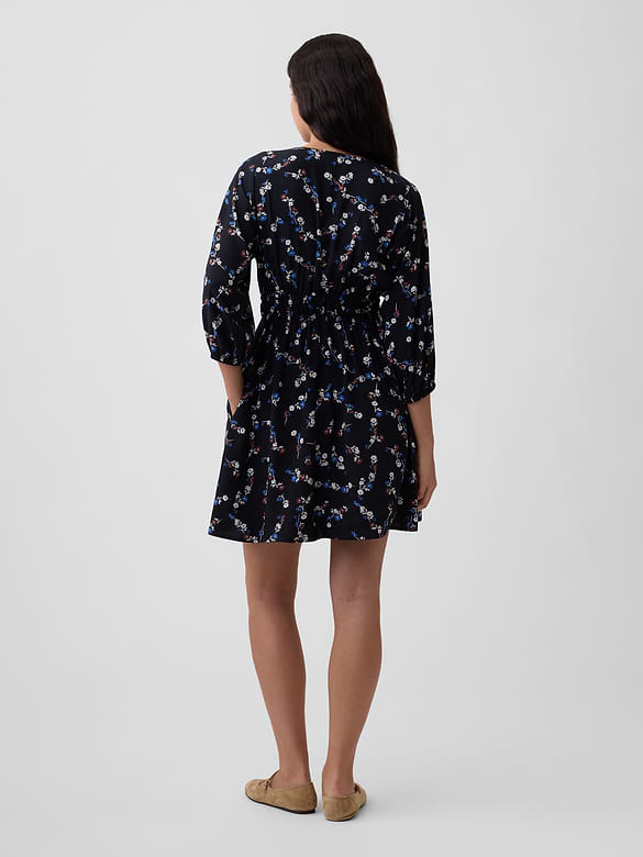Tie-Front Mini Dress