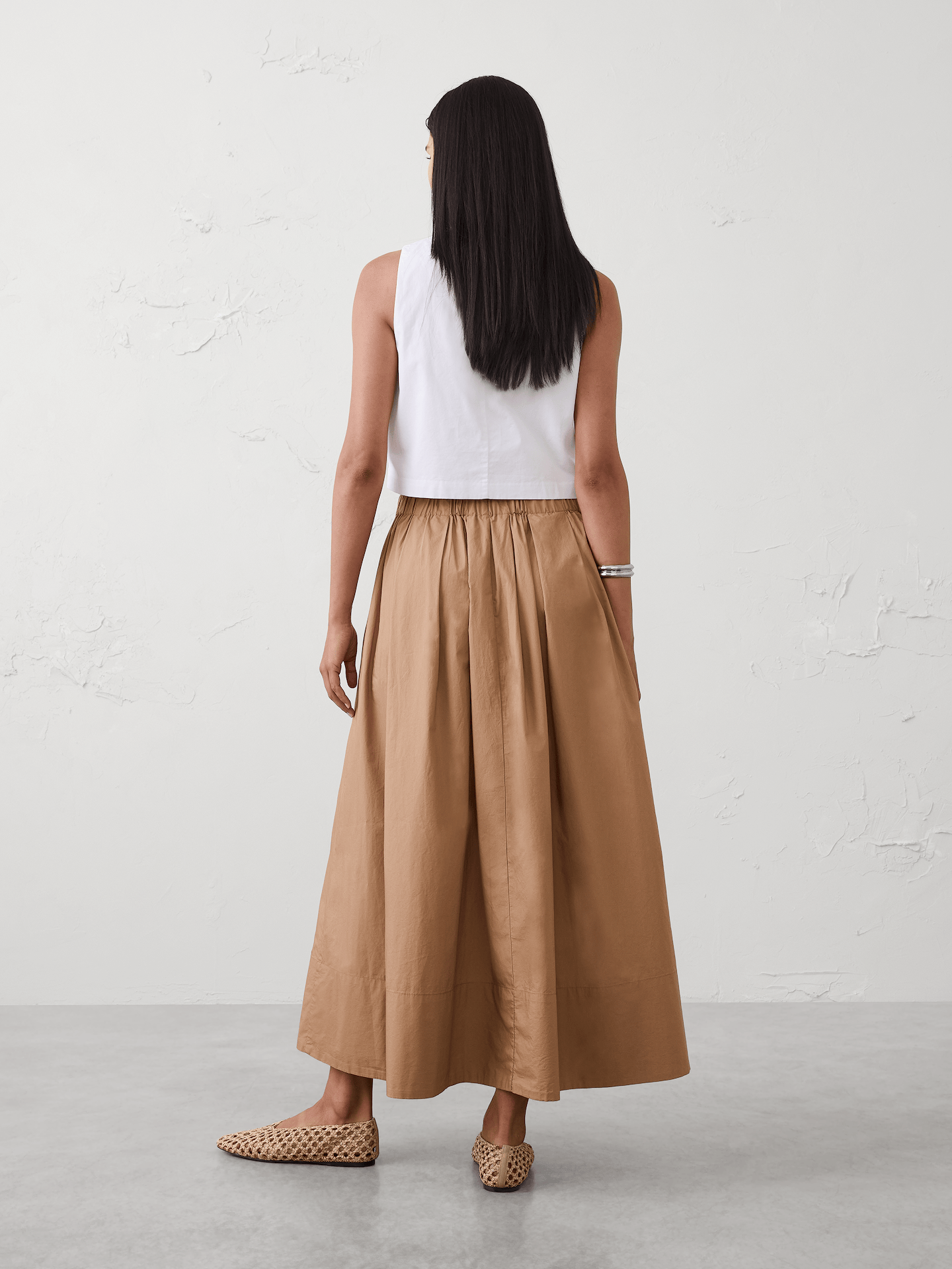 Image number 2 showing, Poplin Maxi Skirt