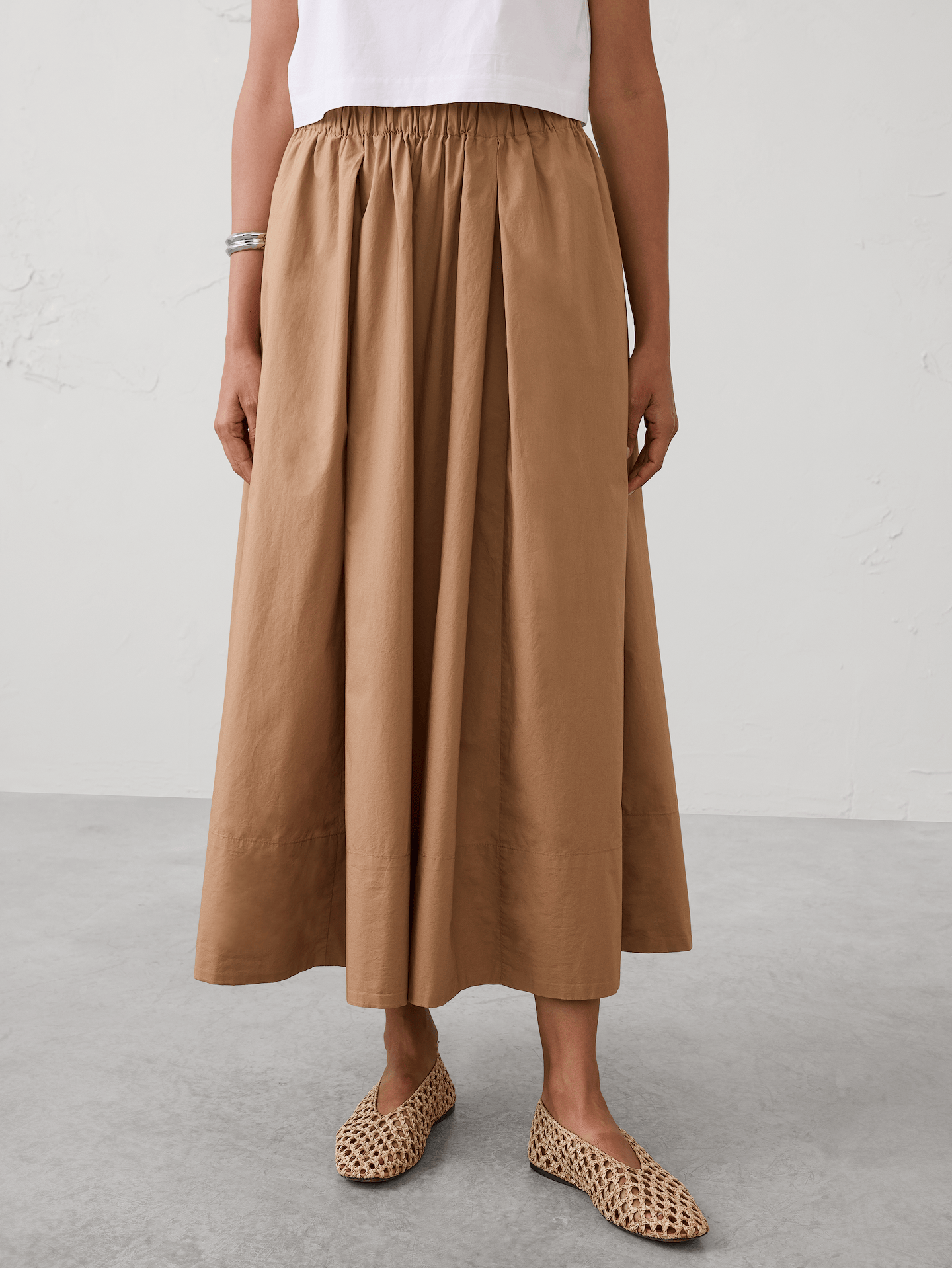 Image number 3 showing, Poplin Maxi Skirt