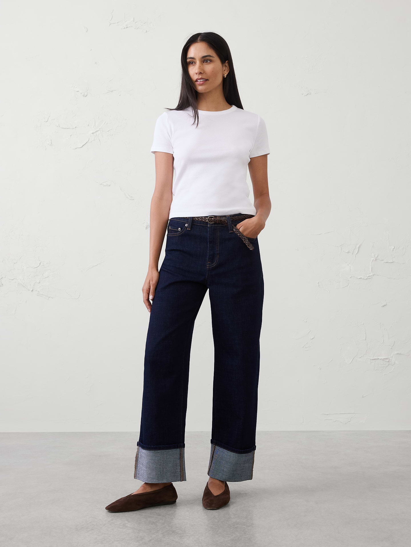 Image number 1 showing, Straight High-Rise Jean