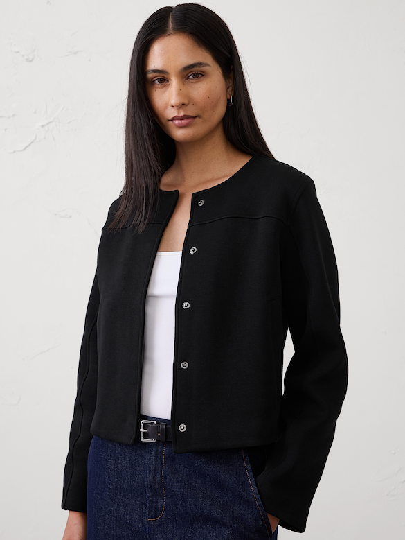 Weekender Cropped Cocoon Jacket