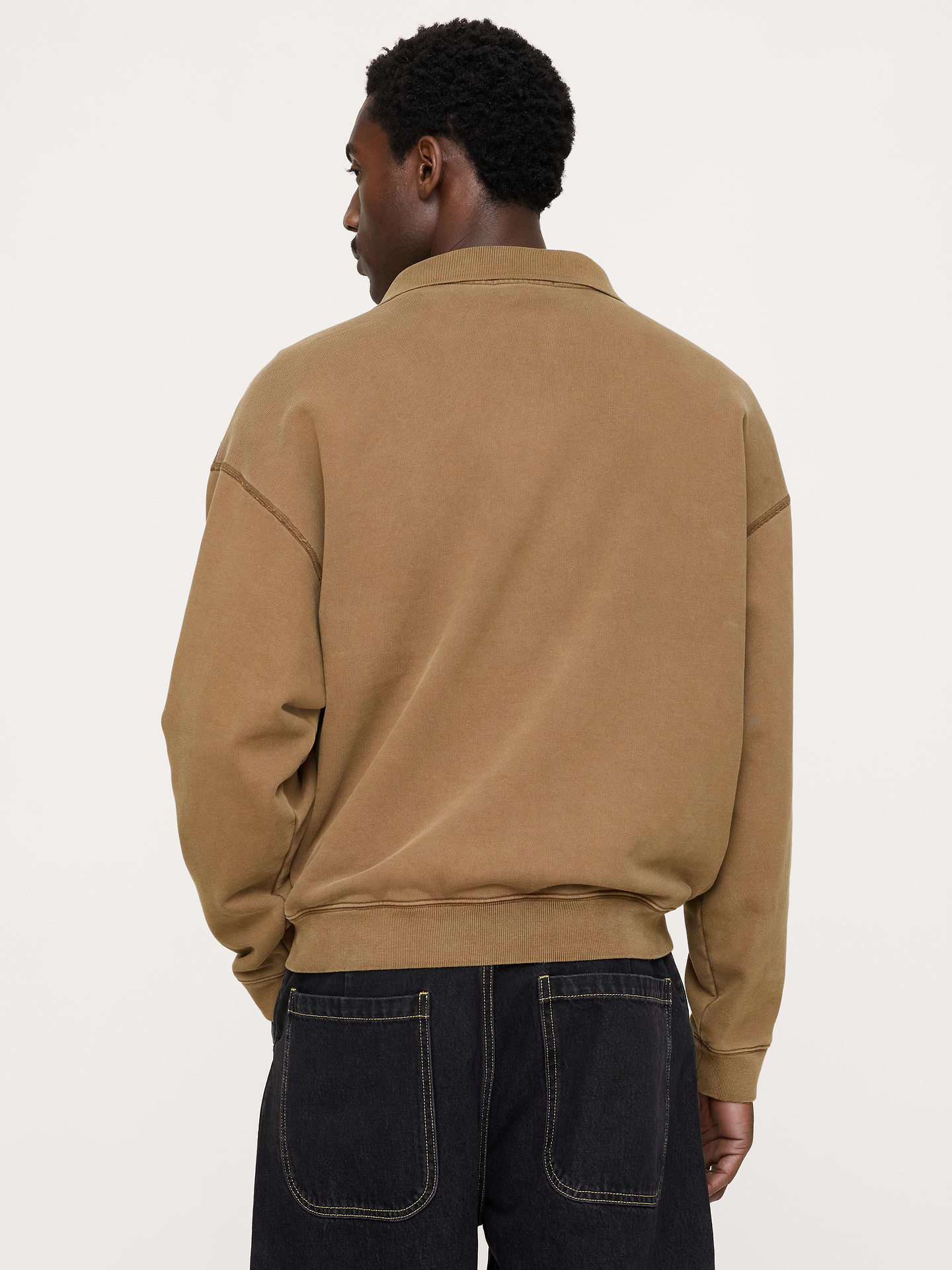 Image 4 of 6, French Terry Popover Polo