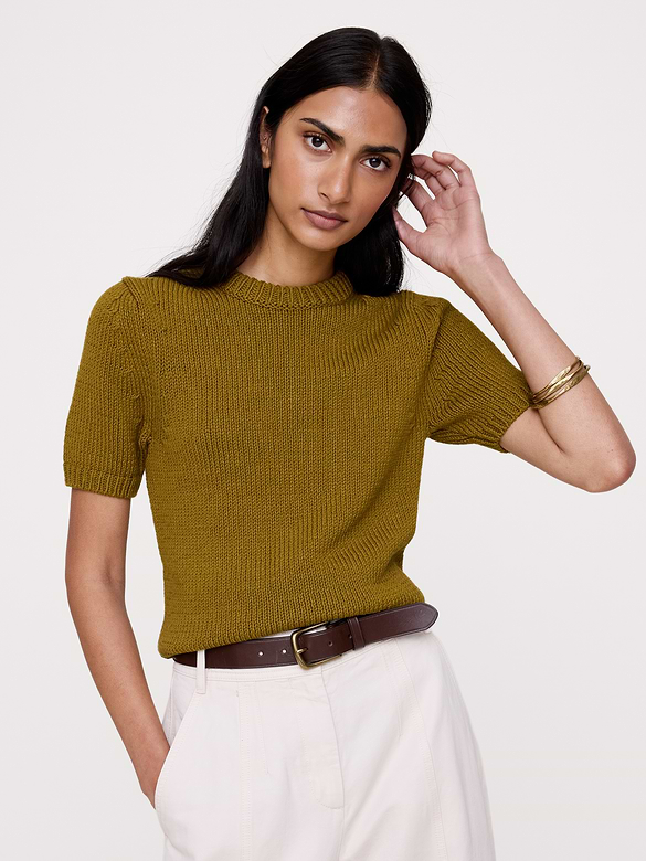 Chunky Cotton Sweater Tee