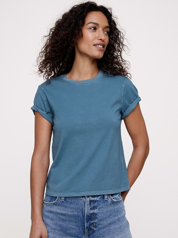 Vintage Cotton Crew-Neck T-Shirt