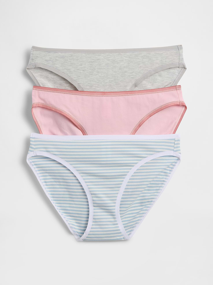 Image number 1 showing, Organic Stretch Cotton Bikini (3-Pack)