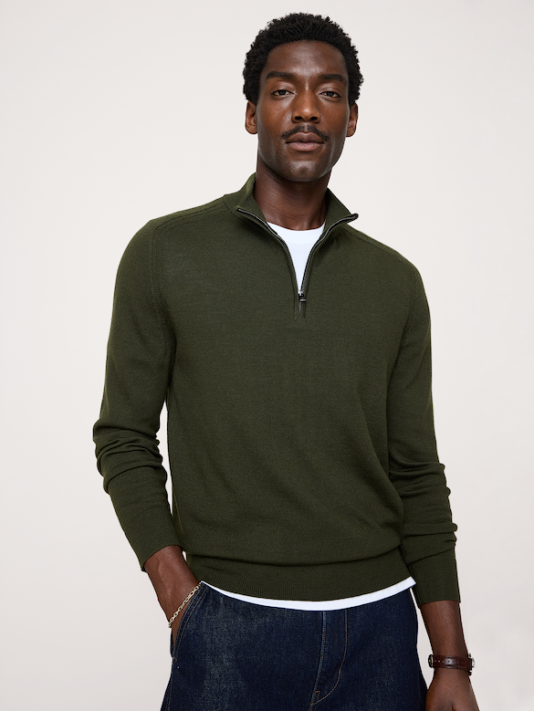 Merino Quarter-Zip Sweater