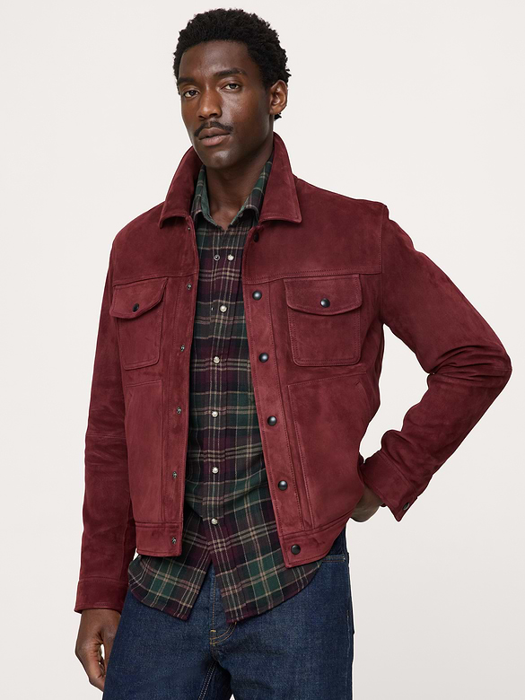 Suede Trucker Jacket